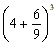 (4+6/9)^3 for math